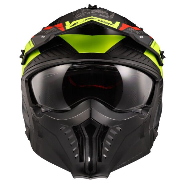LS2 DRIFTER DEVOR MAT SİYAH-NEON SARI KASK