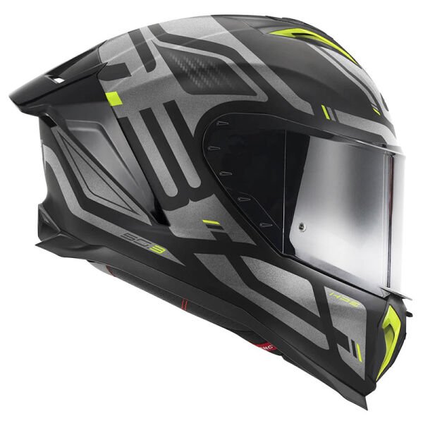 GIVI 50.3 QUASAR MAT SİYAH-TITANIUM-NEON SARI KASK