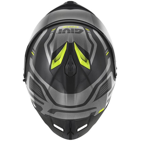GIVI 50.3 QUASAR MAT SİYAH-TITANIUM-NEON SARI KASK