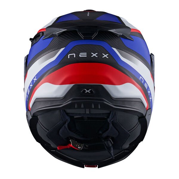 NEXX X.LIFETOUR PRO MILE MAT KARBON MAVİ-KIRMIZI KASK