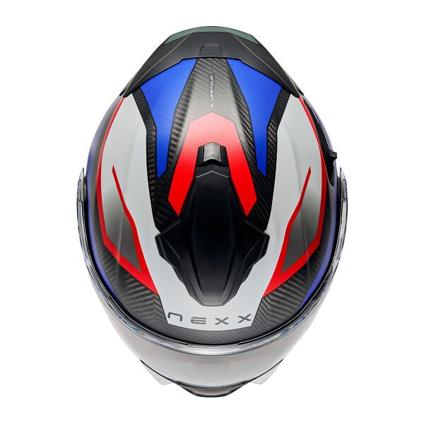 NEXX X.LIFETOUR PRO MILE MAT KARBON MAVİ-KIRMIZI KASK