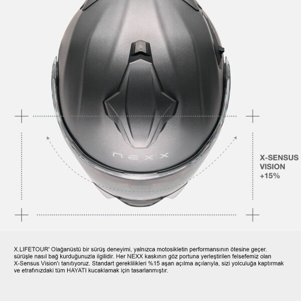 NEXX X.LIFETOUR PRO MILE MAT KARBON MAVİ-KIRMIZI KASK