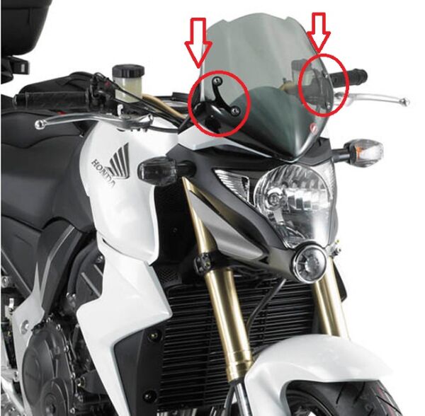 GIVI A448A KAWASAKI ER-6N 650 (09-11) RÜZGAR SİPERLİK BAĞLANTISI