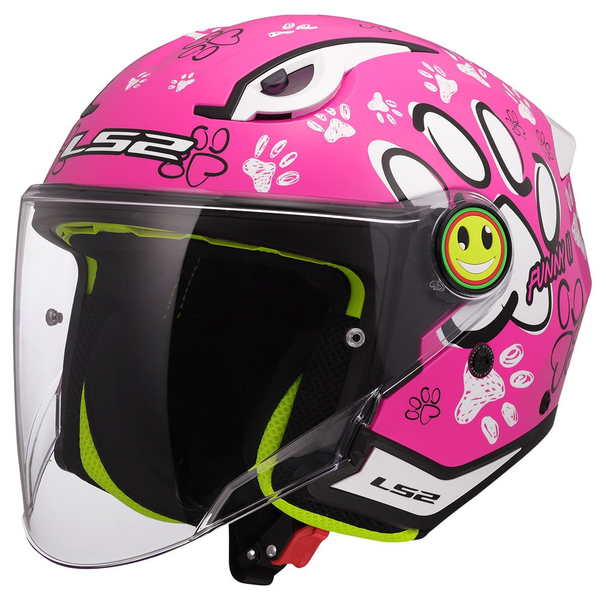 LS2 FUNNY 2 PAWS PEMBE ÇOCUK KASK