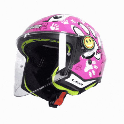 LS2 FUNNY 2 PAWS PEMBE ÇOCUK KASK