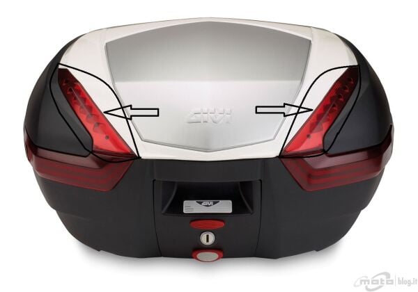 GIVI Z4703R ÇANTA REFLEKTÖRÜ ÜST TAKIM KIRMIZI V47