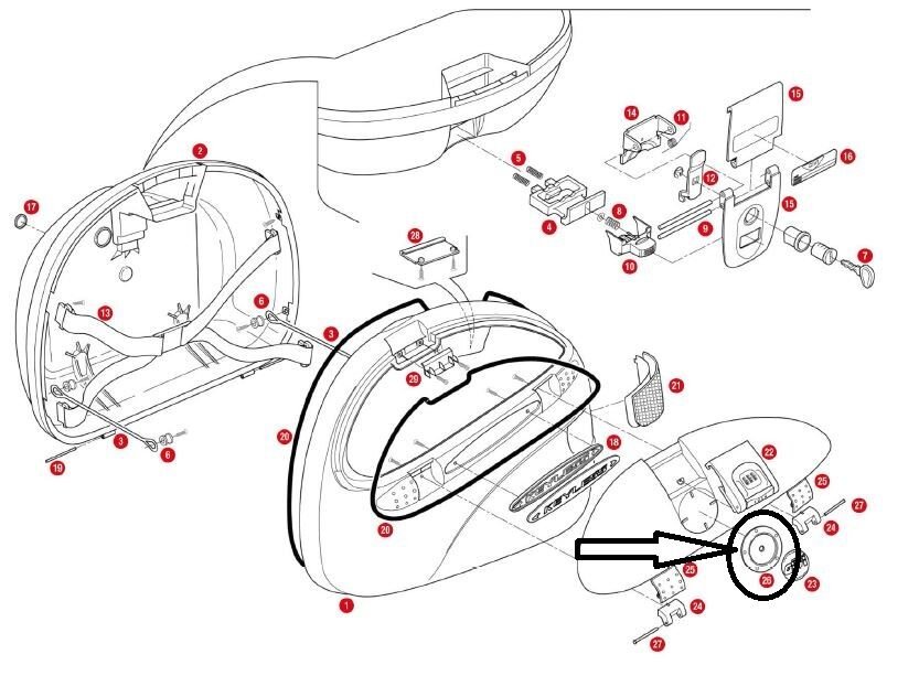 GIVI Z545 ÇANTA LOGO PLAKASI E41