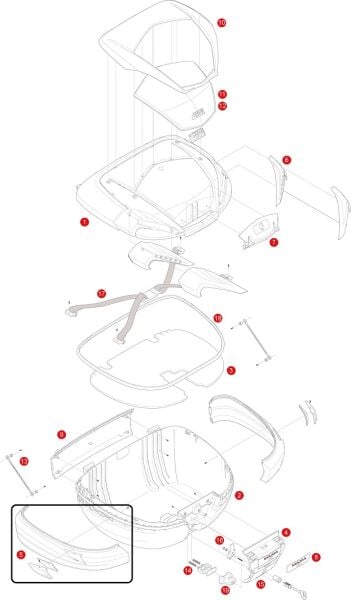 GIVI Z564A900R ÇANTA GRİ ÇITA V56