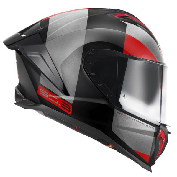 GIVI 50.3 VISION SİYAH-TITANIUM-KIRMIZI KASK