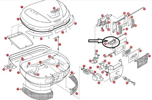 GIVI Z612N ÇANTA PLASTİK KANCA E52