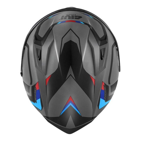 GIVI 50.8 MACH1 MAT GRİ-SİYAH-KIRMIZI KASK