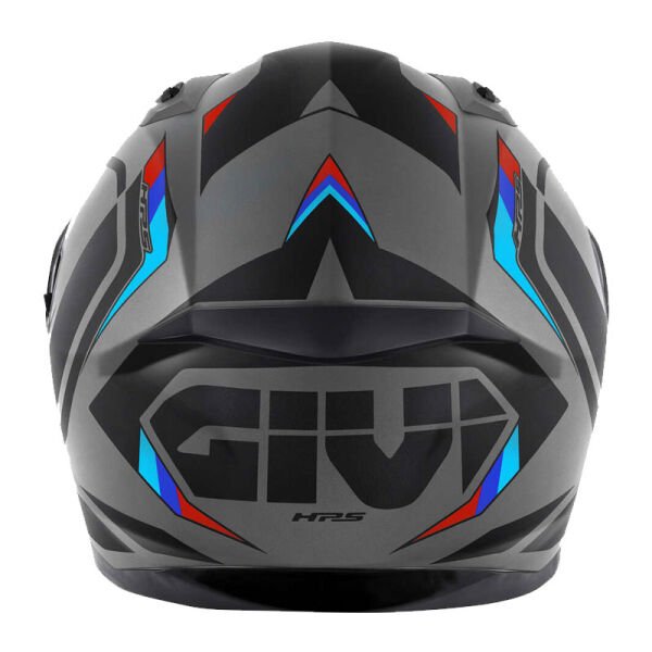 GIVI 50.8 MACH1 MAT GRİ-SİYAH-KIRMIZI KASK