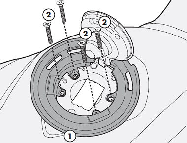 GIVI BF06 DEPOÜSTÜ ÇANTA APARATI (BMW)