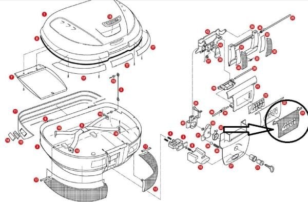 GIVI Z617 ÇANTA REFLEKTÖRÜ ORTA KIRMIZI E52