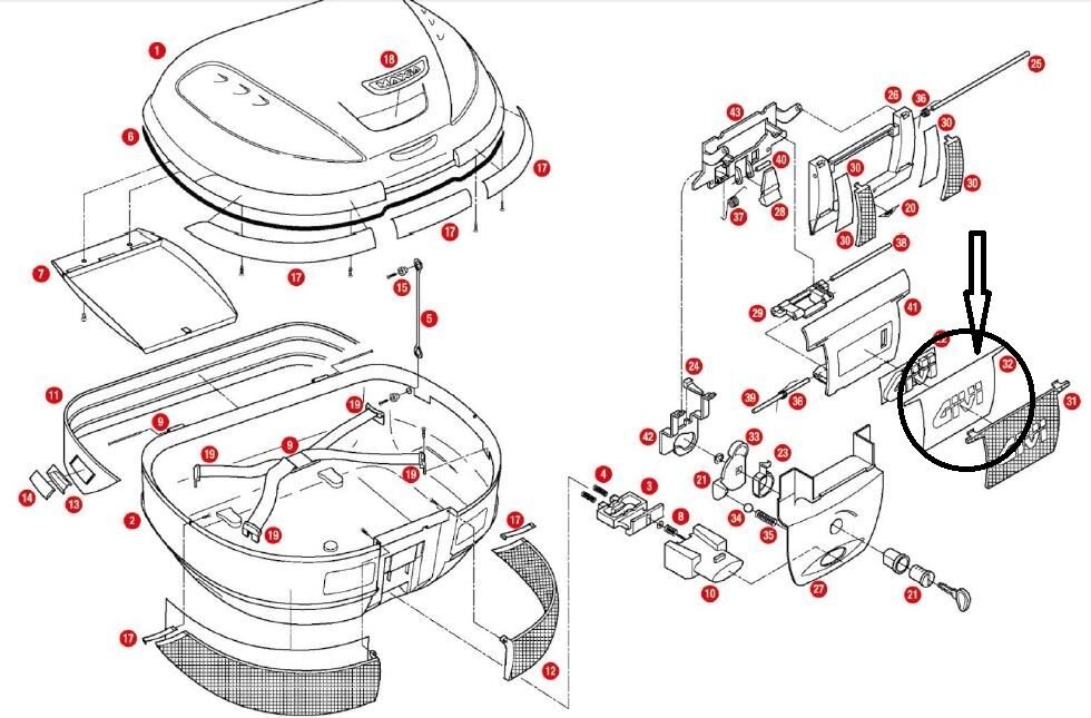 GIVI Z626 ÇANTA REFLEKTÖR PERDESİ ORTA BEYAZ E52