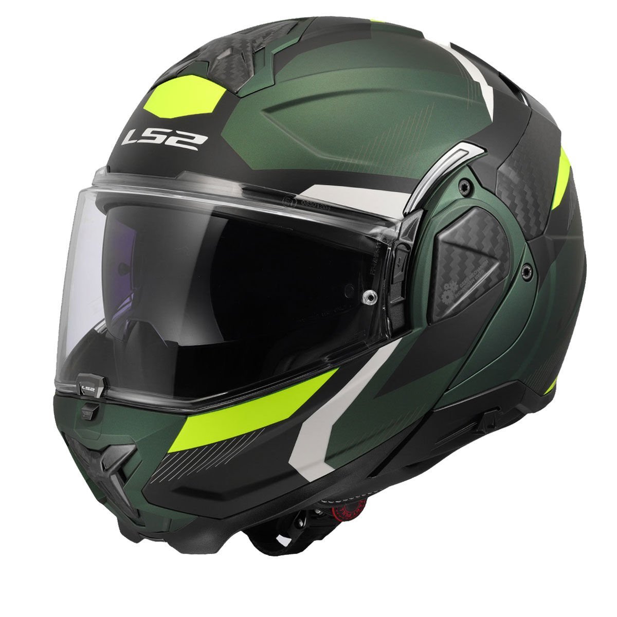 LS2 ADVANT 2 TRIPLE MAT SİYAH-YEŞİL-NEON SARI KASK