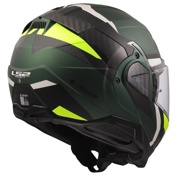 LS2 ADVANT 2 TRIPLE MAT SİYAH-YEŞİL-NEON SARI KASK