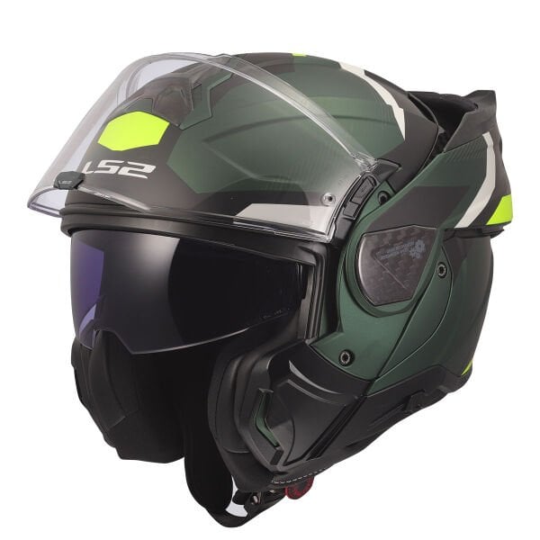 LS2 ADVANT 2 TRIPLE MAT SİYAH-YEŞİL-NEON SARI KASK