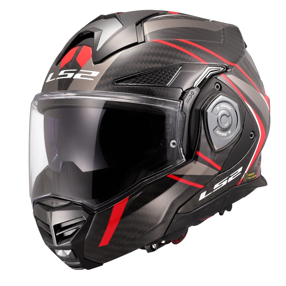 LS2 ADVANT X KARBON FUTURE II KIRMIZI KASK