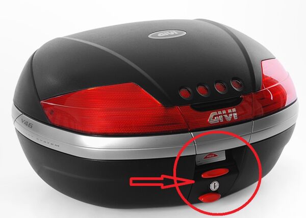GIVI Z641NM2 ÇANTA KİLİT MEKANİZMASI KIRMIZI ANAHTARLI V46-V35