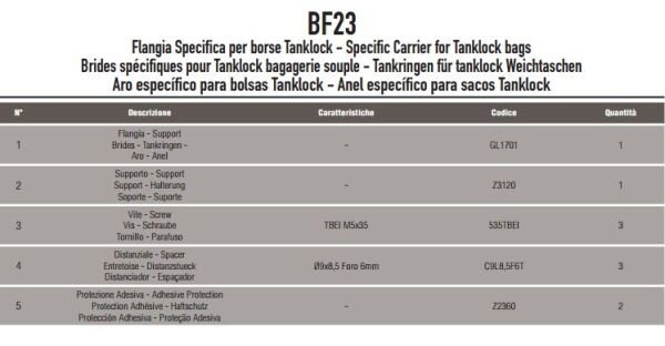 GIVI BF23 DEPOÜSTÜ ÇANTA APARATI (YAMAHA)