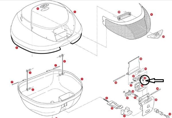 GIVI Z647R ÇANTA YAYI V35-TRK33-V46-E450-E260-E340-E350-E370-E470