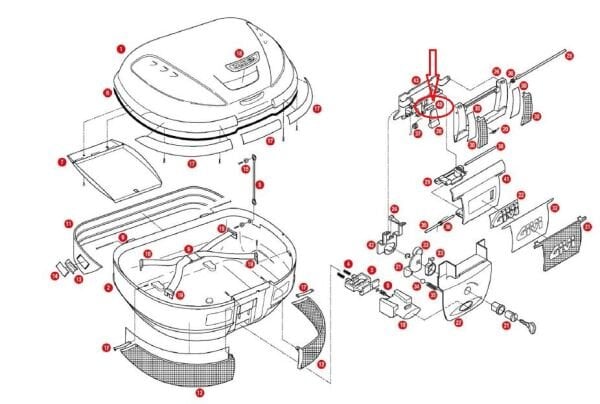 GIVI Z723 ÇANTA PİMİ 23MM E52