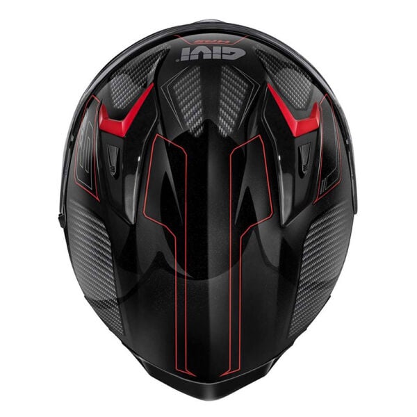 GIVI 50.9 ENIGMA SİYAH-TITANIUM-KIRMIZI KASK
