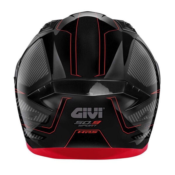 GIVI 50.9 ENIGMA SİYAH-TITANIUM-KIRMIZI KASK