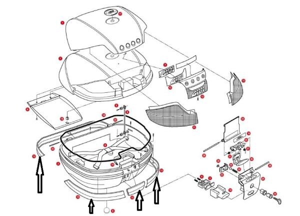 GIVI Z734SET ÇANTA GRİ ÇITA V46