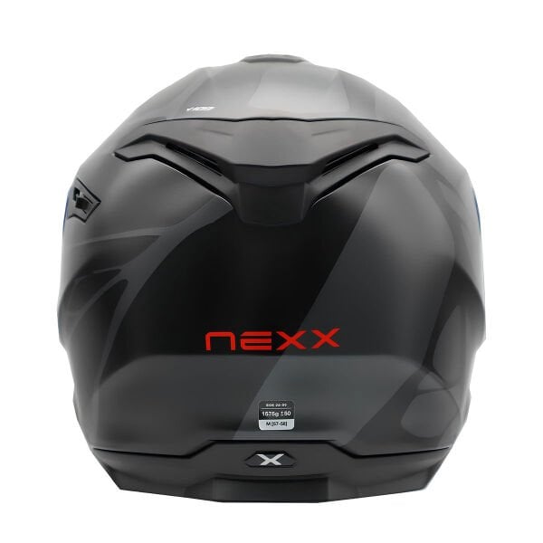 NEXX Y.100 B-SIDE MAT SİYAH-GRİ KASK