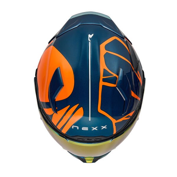 NEXX X.WST 3 B-SIDE MAVİ-TURUNCU KASK