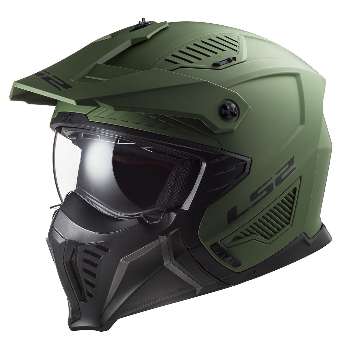 LS2 DRIFTER MAT YEŞİL KASK