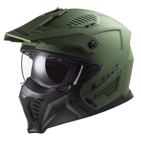 LS2 DRIFTER MAT YEŞİL KASK