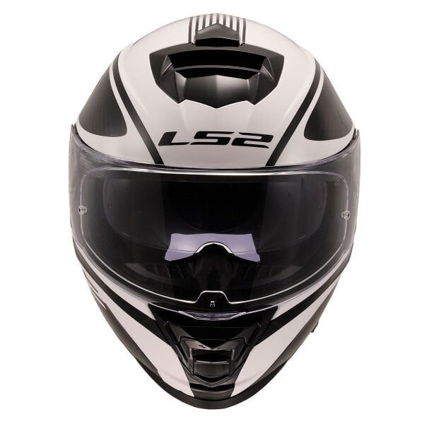 LS2 STORM 2 DODGER MAT SİYAH-BEYAZ KASK