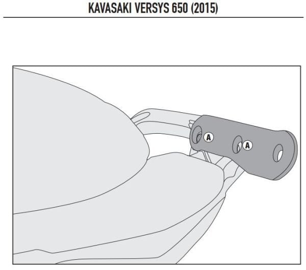 KAPPA 4114KITK KAWASAKI VERSYS 650 (15-24) YAN ÇANTA TAŞIYICI BAĞLANTI KITI