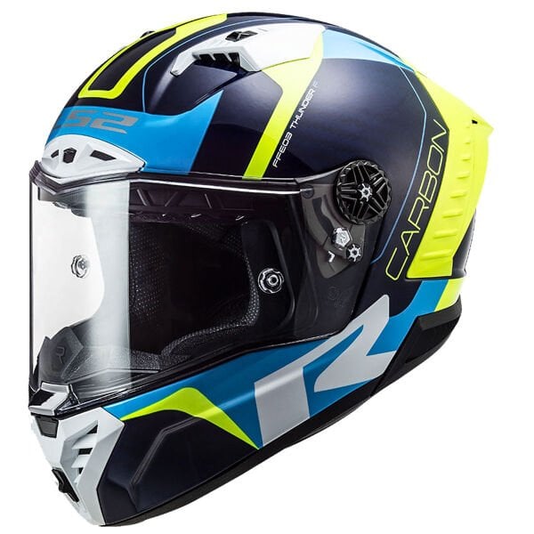 LS2 THUNDER KARBON RACING 1 MAVİ-NEON SARI KASK