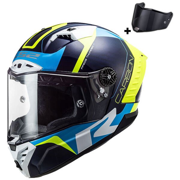 LS2 THUNDER KARBON RACING 1 MAVİ-NEON SARI KASK