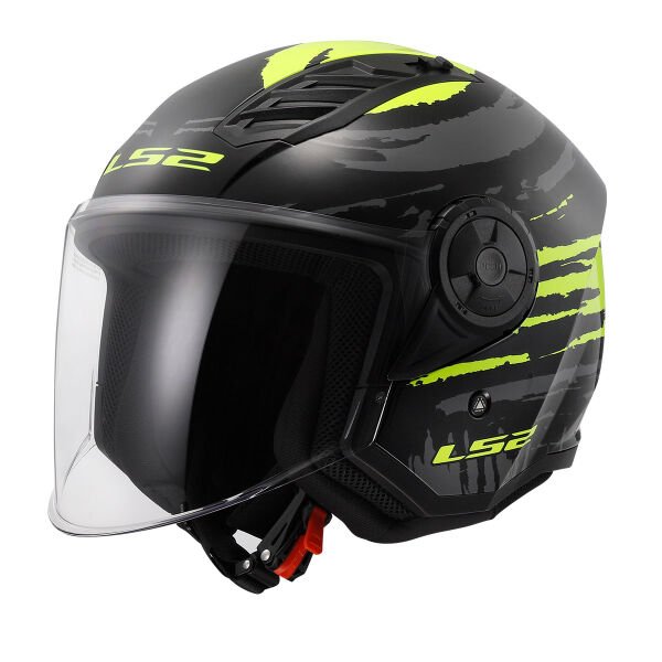 LS2 AIRFLOW 2 BRUSH SİYAH-NEON SARI KASK