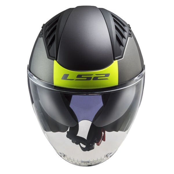 LS2 COPTER 2 URBANE MAT SİYAH-NEON SARI KASK
