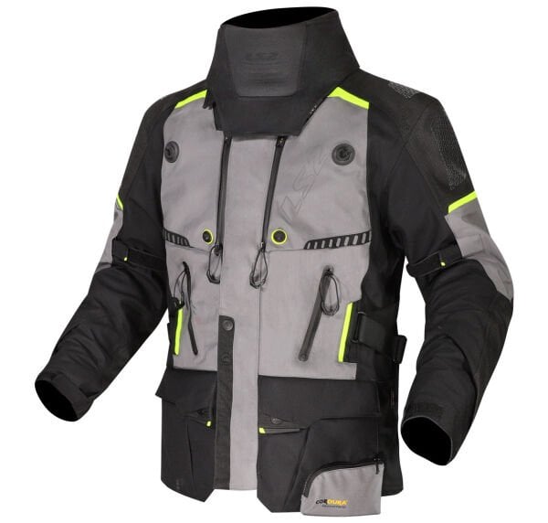 LS2 APOLLO MONT SİYAH-GRİ-NEON SARI