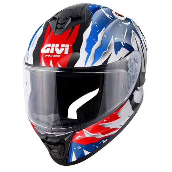 GIVI 50.X SHARKBITE MAVİ-BEYAZ-KIRMIZI KASK