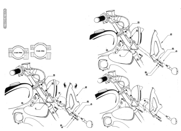 KAPPA AS100A2K UNIVERSAL RÜZGAR SİPERLİK BAĞLANTISI