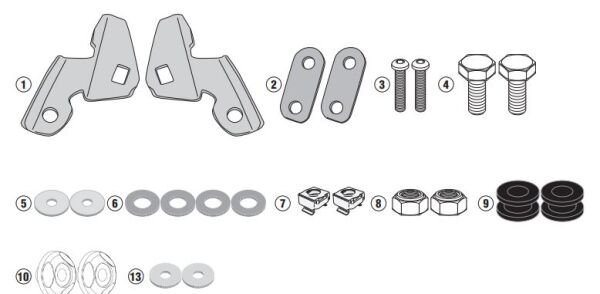GIVI D1163KIT HONDA PCX 125 (18-20) RÜZGAR SİPERLİK BAĞLANTISI