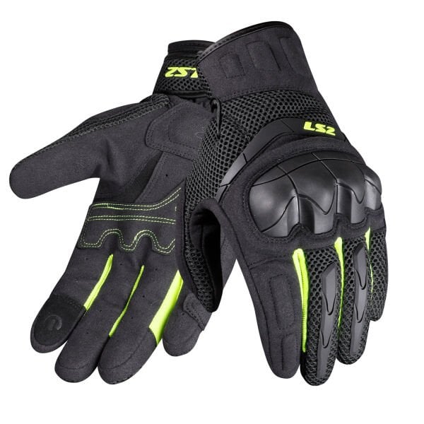 LS2 KUBRA ELDİVEN SİYAH-ANTRASIT-NEON SARI