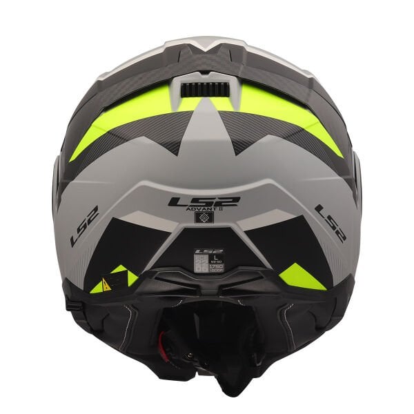 LS2 ADVANT 2 TRIPLE MAT GRİ- SİYAH-NEON SARI KASK