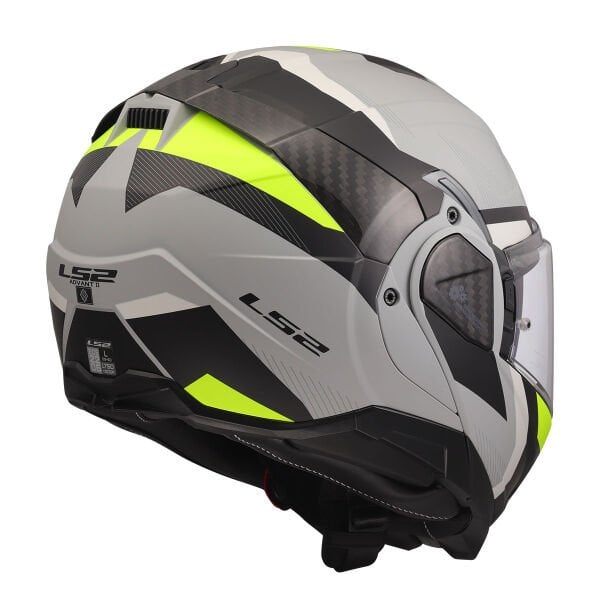 LS2 ADVANT 2 TRIPLE MAT GRİ- SİYAH-NEON SARI KASK