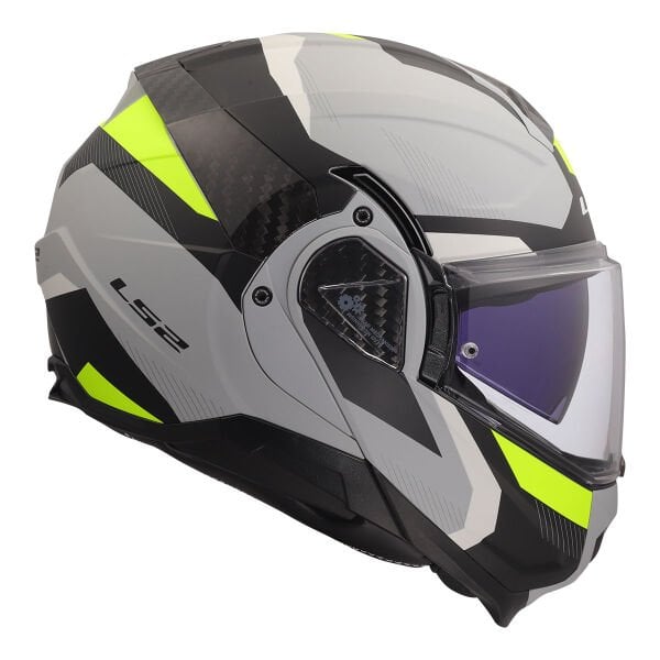 LS2 ADVANT 2 TRIPLE MAT GRİ- SİYAH-NEON SARI KASK