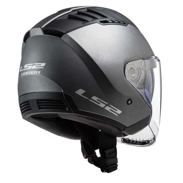 LS2 COPTER 2 MAT TITANIUM KASK