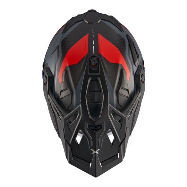 NEXX X.WED 3 KEYO KARBON MAT GRİ-KIRMIZI KASK